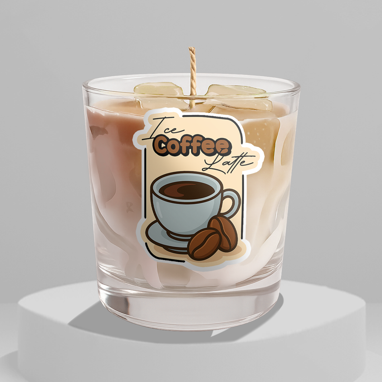 Ice Coffee Latte Kerze